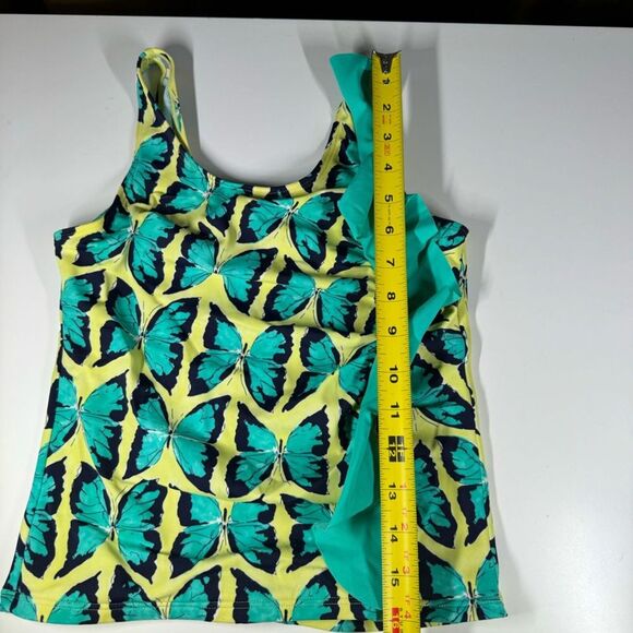 Lands End Kids Two-Piece Tankini Butterflies and Ruffles Girls Size 10S EUC - Picture 14 of 14